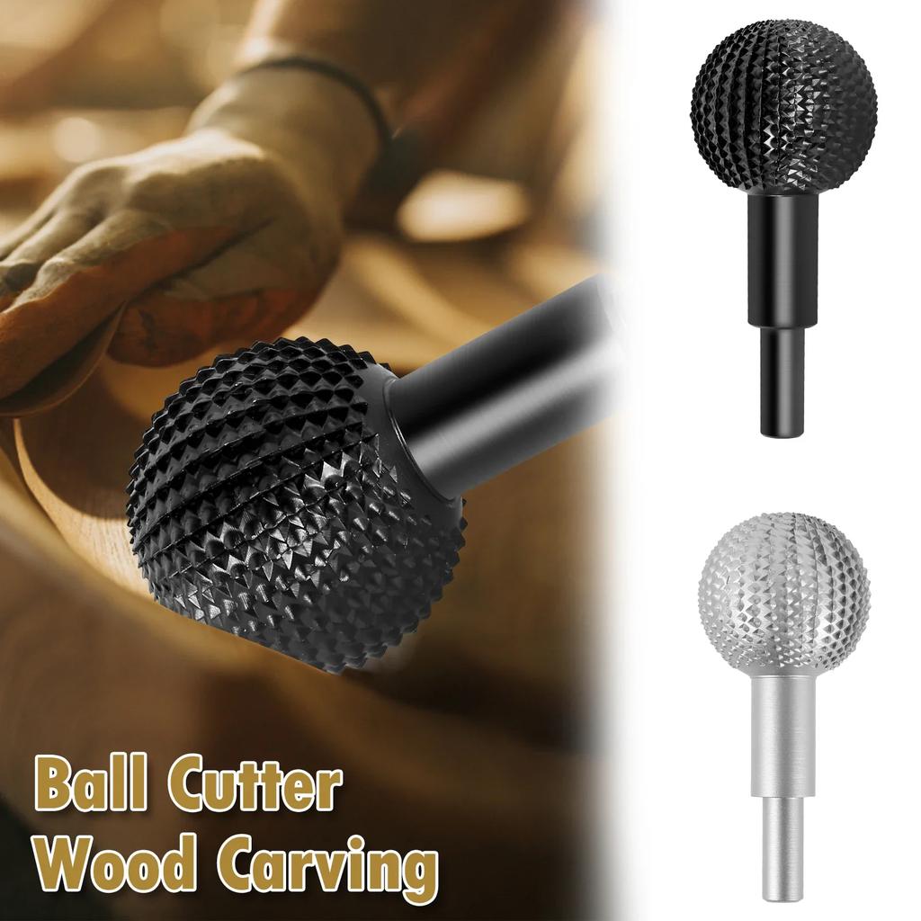 Rotary Drilling Bit Grinding Head Rotary Grinding Head Woodworking Attachment Rotary Burr Grinding Head for Wood Marking Carving