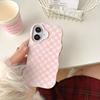 Summer Fresh Small Plaid for iPhone 16pro Max Apple 17 Phone Case 15/14 Feilin Wave Shell