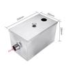 Silver Stainless Steel Grease Trap Interceptor Restaurant Kitchen Wastewater 14x8x8'' New