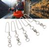 25PCS Stainless Steel Ball Bearing Swivels Rotatable Fishing Swivels  Saltwater Fishing