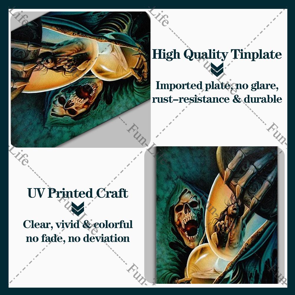 Easter Plaque Metal Tin Signs Shabby Chic Painting Poster Skeleton Vintage Wall Art Sticker Pub Bar Home Casino Decor 20x30 cm