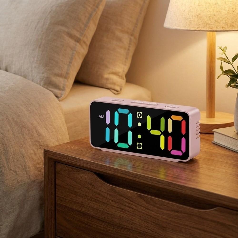 Multi-functional Desktop Alarm Clock RGB Display Digital Alarm Clock Fashion Table Clock Table