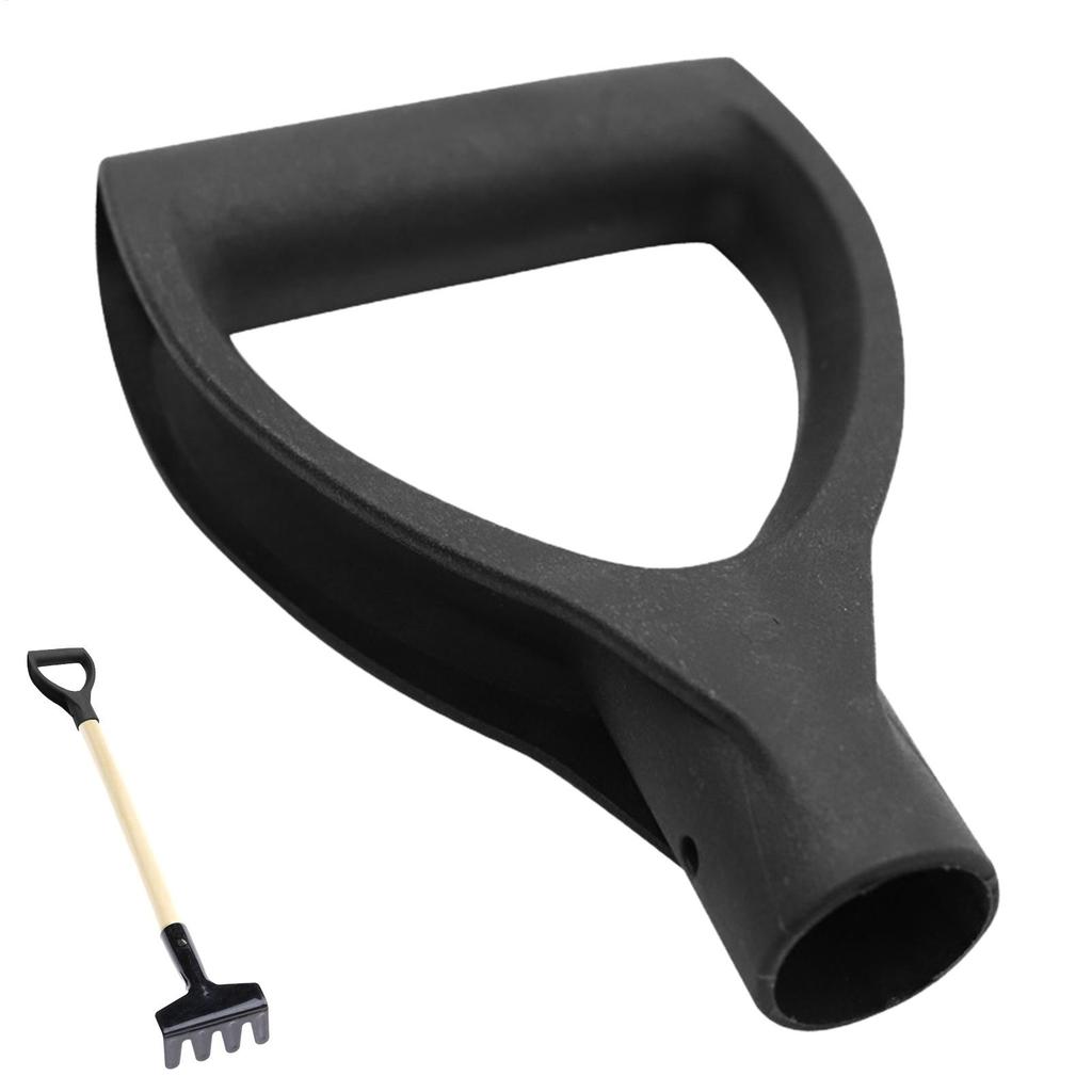 Black Plastic Handle Snow Shovel Replacement D Grip Spade Top Handle Garden Tools Accessories
