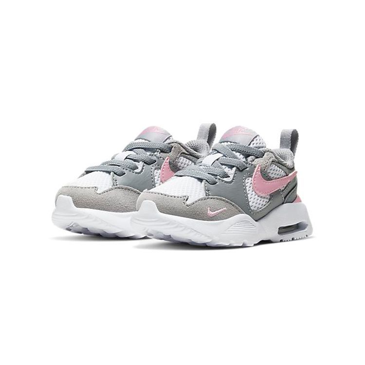 Nike Air Max Fusion Low Top Running Shoes Baby Sneakers White Gray Pink CJ3826-003