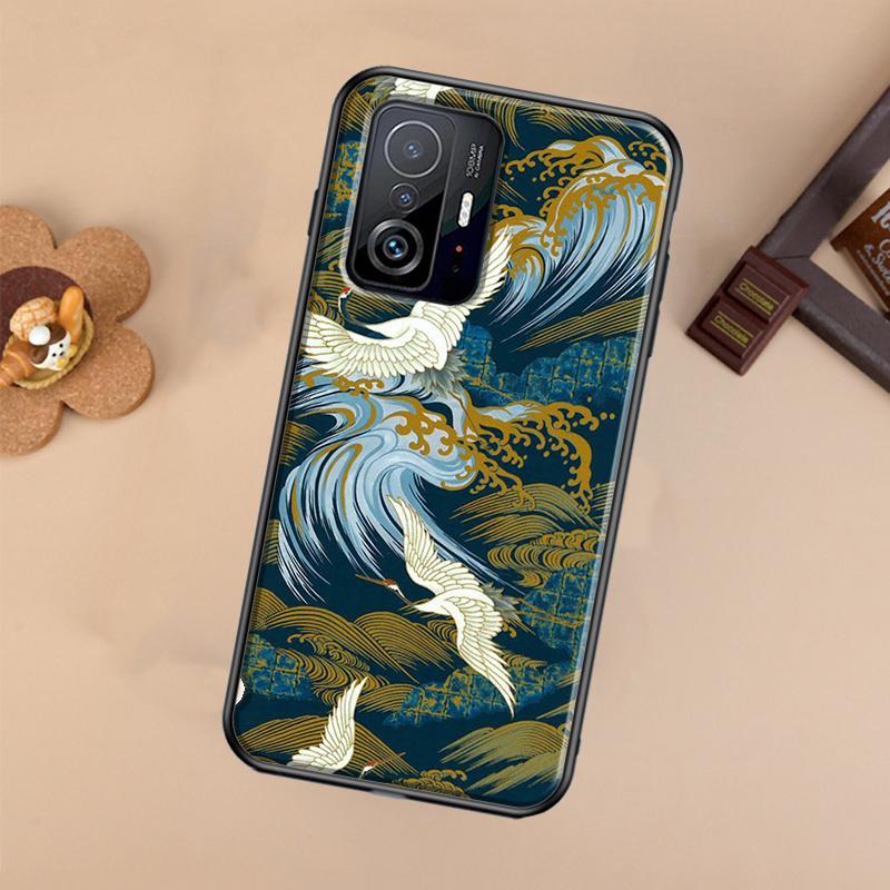 Red-crowned Crane Birds Style Case For Xiaomi POCO X7 X6 X5 X3 Pro F3 F5 F6 M6 Pro 13 14 Ultra 11T 12T 13T 14T Pro Cover