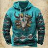Felpe con cappuccio per uomo Y2k Golf Campeggio Casual cowboy Manica lunga Autunno Moda Felpe con cappuccio stampate in 3D Vacanza Largo Oversize