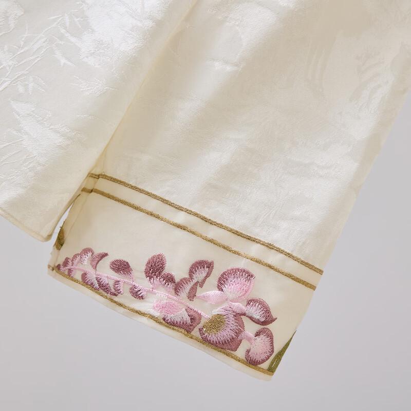 Golden Chrysanthemum New Chinese Style Silk Embroidered T-shirt