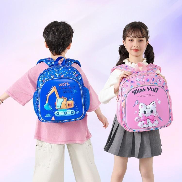 Cat Rabbit Dinosaur Horse Pattern Printing Kids Backpack Breathable Schoolbag