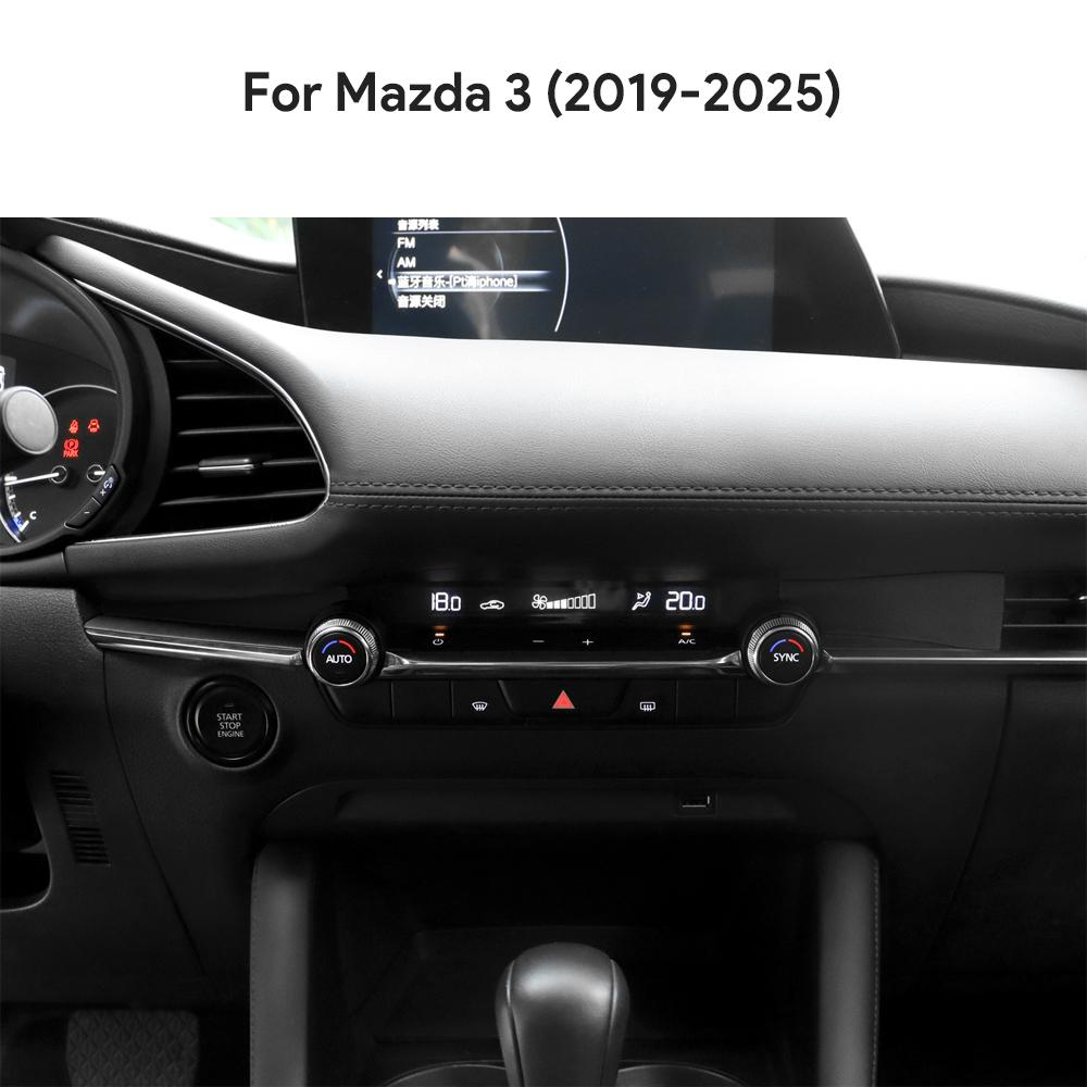 Top Suede Trim LHD RHD Sticker For Mazda 3 Axela BP M3 2019 2020 2021 2022 2023 2024 2025 Car Instrument Air Outlet Panel
