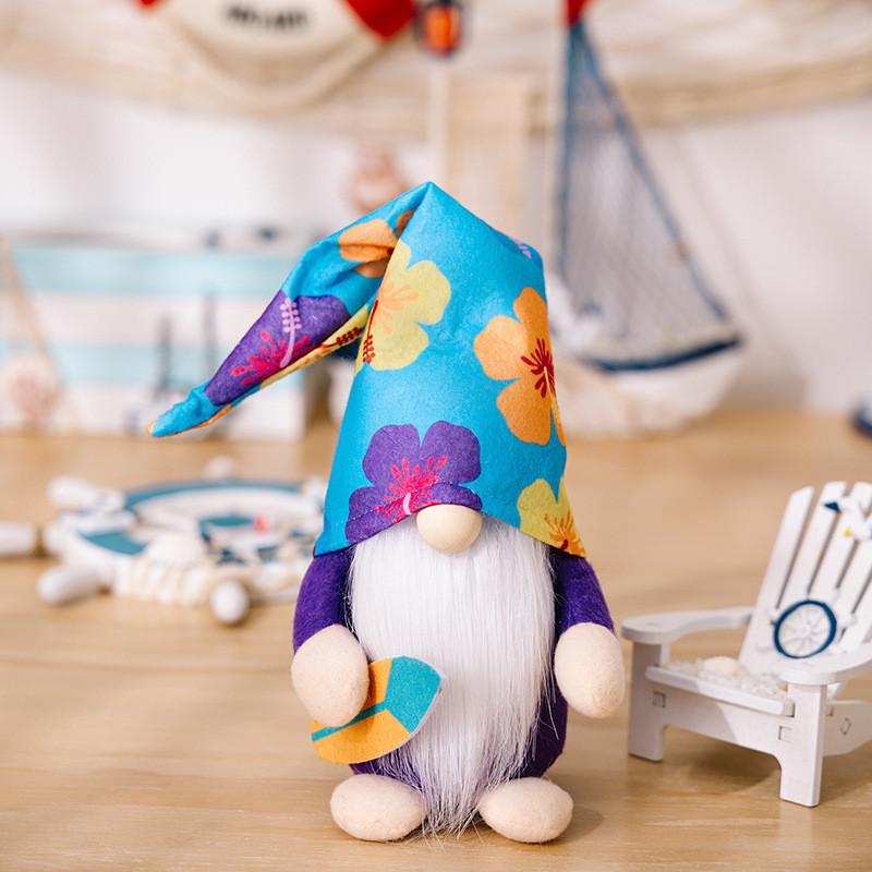

Summer Ocean Themed Decorative Plush Gnome Surfing Doll Perfect For Festive Decor Summer Ocean Board
