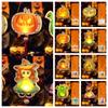 Glowing Halloween Lantern DIY Luminous Handmade  Lantern Halloween Pumpkin Lantern  Party Prop