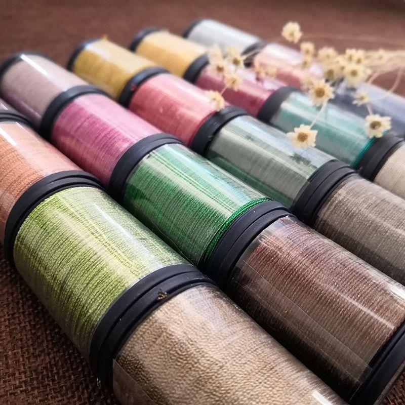 6-Strand Wax Gold Thread Color Gold Wax Line Macrame Woven DIY Bracelet Necklace Pack Stone Braid Rope Wire Can Be Sintered