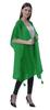 Moomaya Womens Georgette Shrug Open Front Long Sheer Coverup w  Tassels