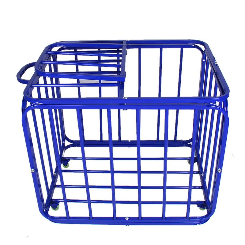 WEZHO Foldable Stainless Steel Ball Storage Cart