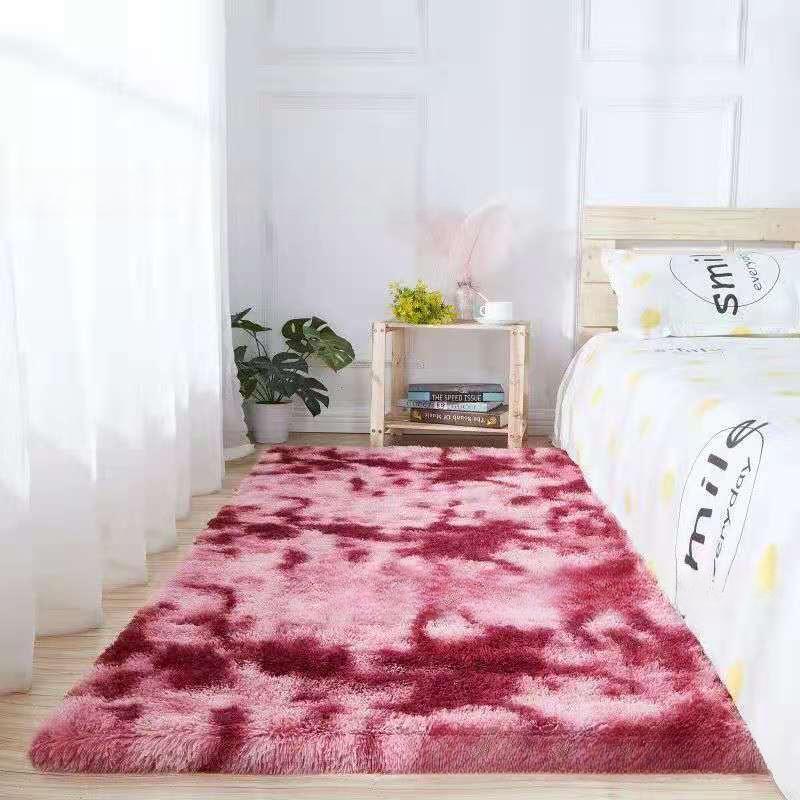 Tie-dye Carpet Plush Living Room Floor Bedroom Bedside Floor Mat