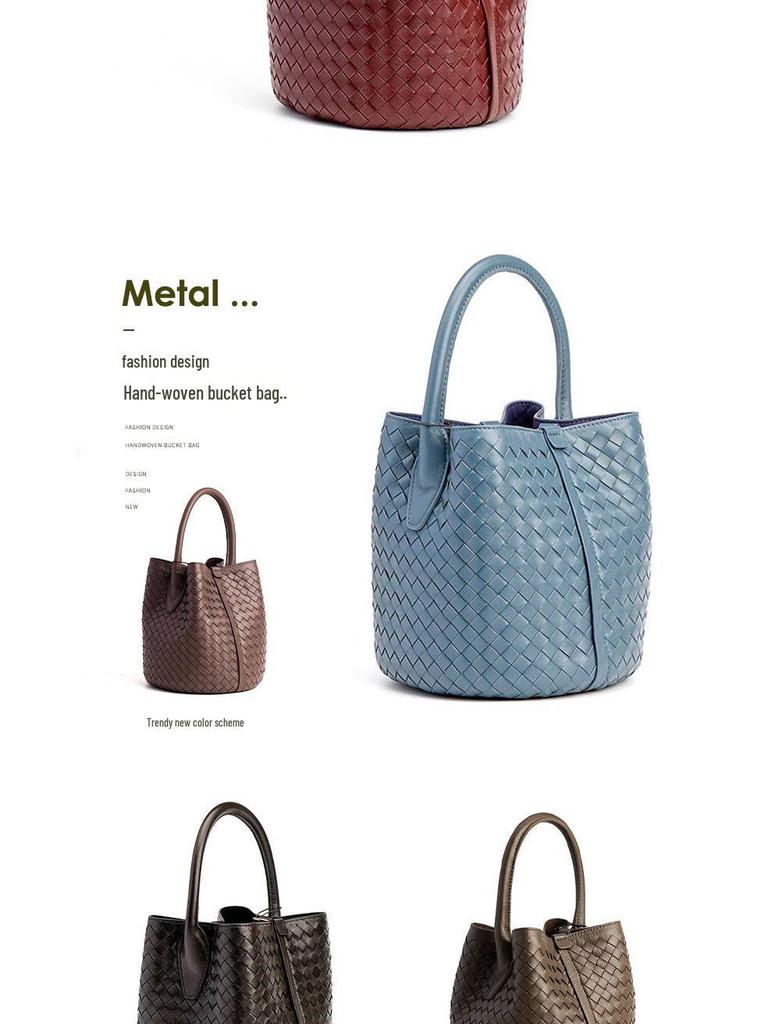 Ručně tkaná letní taška přes rameno z ovčí kůže pro ženy