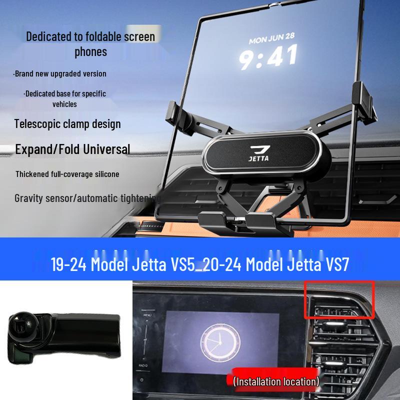 Jetta VA3/VS5/VS7 Car Navigation Foldable Screen Phone Mount for Air Vent.