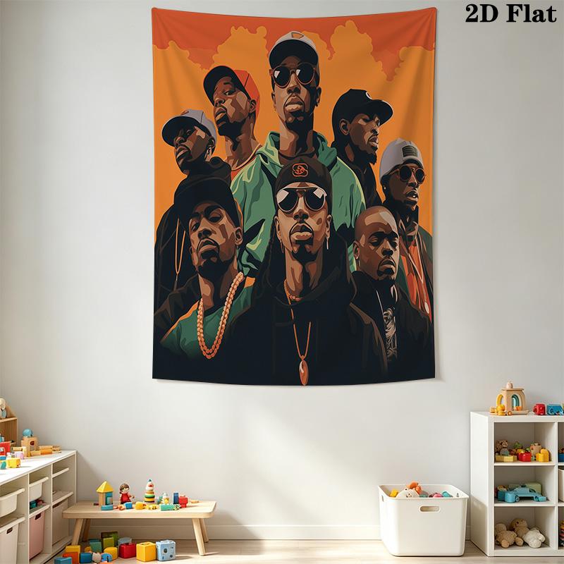 Rap Legends Visual Celebration Hiphop Culture Bedding 1 Duvet Cover 2 Pillowcase Without Core Duvet Cover And Pillowcase Bedding Set