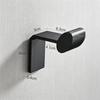 Black 304 Stainless Steel No-Drill Coat & Hat Hook for Bathroom or Entrance