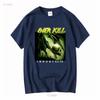 Overkill Immortalis T Shirt  Black S 234XL vintage Washed graphic fashion homme Soft Unisex streetwear Stretched Stylish
