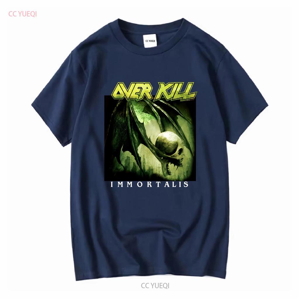 Overkill Immortalis T Shirt Black S 234XL vintage Washed graphic fashion homme Soft Unisex streetwear Stretched Stylish
