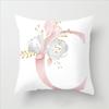 Flower Letter Pillow Soft and Breathable Sofa Car Lumbar Support Office Waist Protection Pillowcase