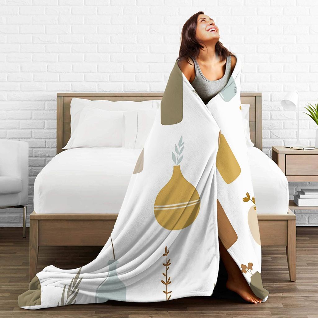 Super Warm Blankets Girls Boys Decorative Bohemian Pattern Bedding Throws Flannel Bedspread For Couch Chair Sofa Bed