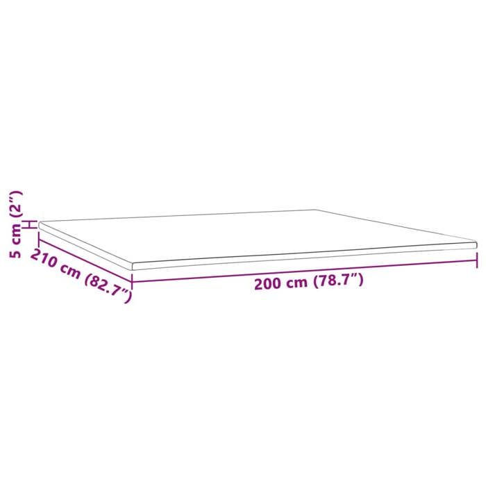 VidaXL Sur-matelas 200x210x5 cm, protège matelas, assouplissant pour matelas, sur-matelas épais, couche supérieure du 4103496