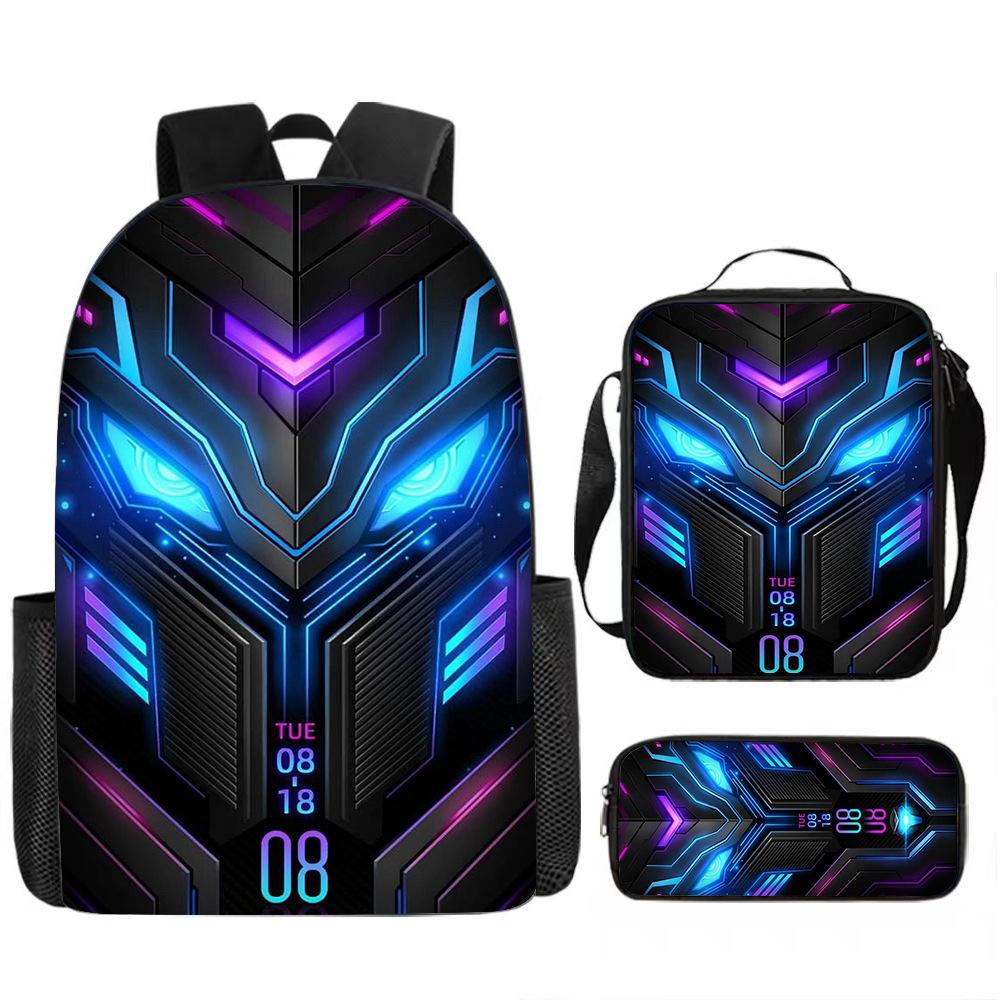 Klassieke Populaire Alfabet Lore Student Schooltassen Unisex 3D Print Oxford Waterdicht Notitieboek Multifunctioneel Reizen Rugzakken