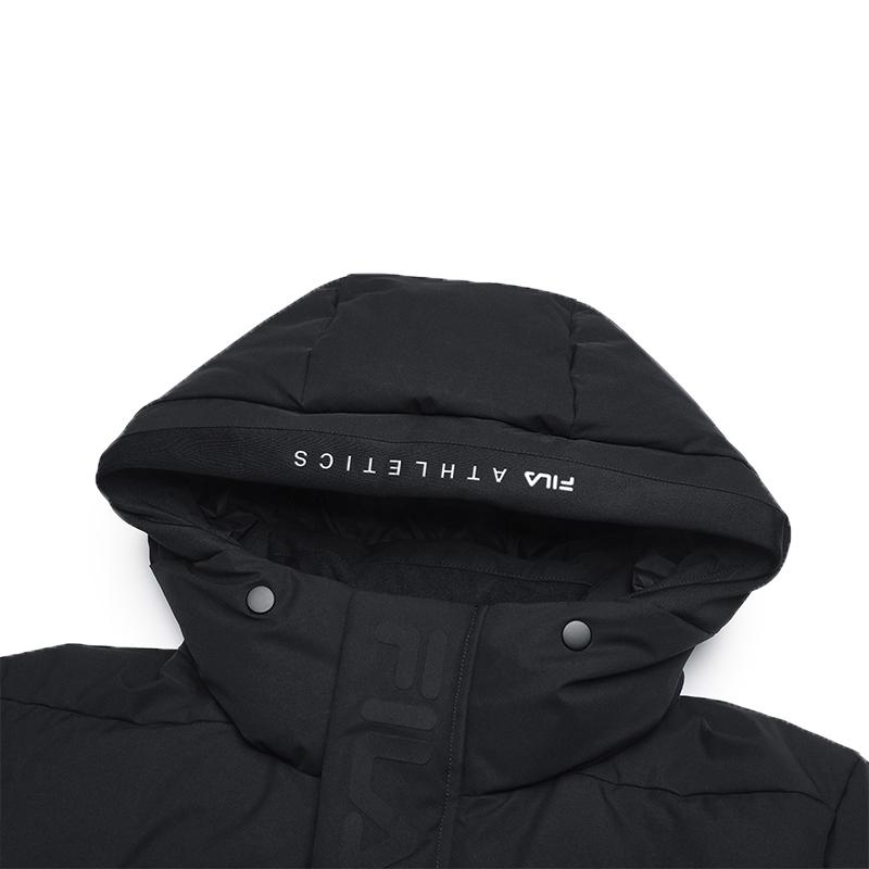 FILA Athletics Fitness Fashion Versatile Casual Warm Long Sleeve Down Jacket Men Outerwear Deep-Black A61M441902F-BK