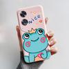 For Oppo A60 CPH2631 Case Cute Bear Cartoon Frog Painted Shockproof Soft Back Cover for Oppo A60 OppoA60 A 60 4G Silicone Bumper