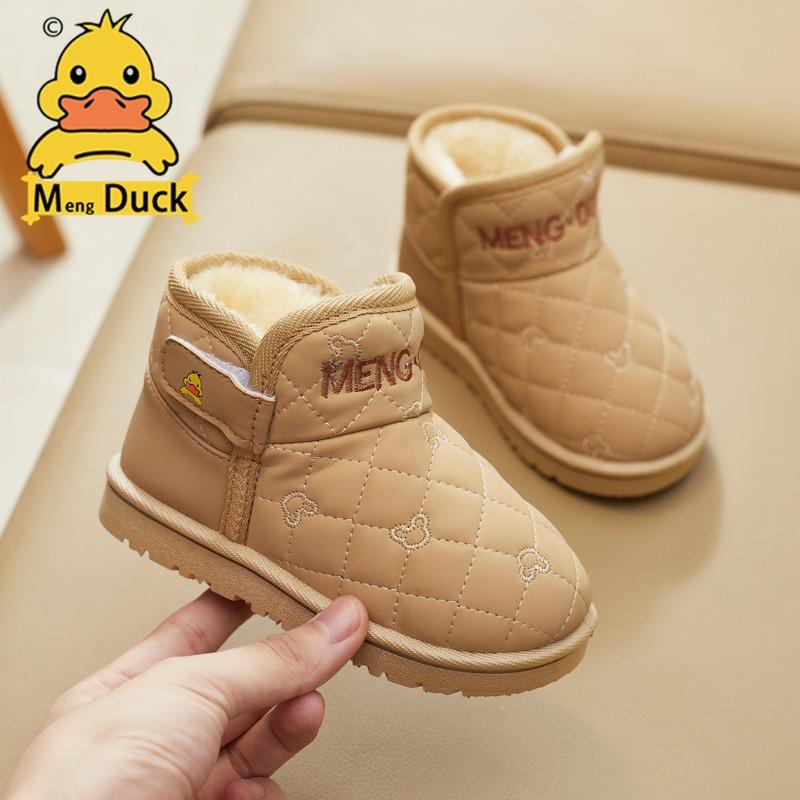 Children's Snow Boots Baby Cotton Velvet Soft Sole Soft Surface Thickened Boys and Girls Cotton Shoes Manufacturers Wholesale