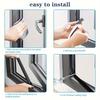 2M PU Sponge Foam Seal Strip Tape Adhesive Anti Collision Soundproof Weather Stripping for Doors Windows Furniture Protection