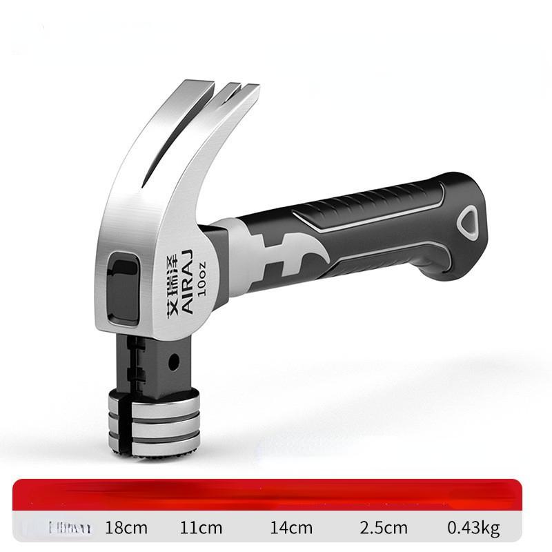 Small Hammer Mini Claw Hammer Head Fitter Hammer Octagonal Hammer Multifunctional Integrated Nail Hammer Nail Hammer Woodworking