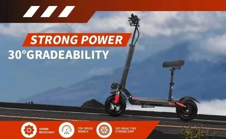 High Quality Folding MH04 Electric Scooter 1000W Brushless Motor 48V20.6AH Li-ion Battery 10" Vacuum Tire Adult Electric Scooter