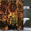 Tropical Folk Wind Bathing Curtain  Bathroom Shower Curtain Waterproof With 12 Hooks Home Deco Free Ship