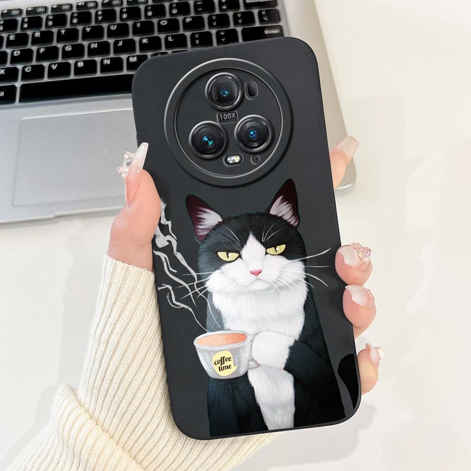 For Honor Magic5 Lite 5 Pro Magic4 Magic6 Lite Case Soft Silicone Back Cover Panda Marble Dragon Cat Astronaut Cartoon Bumper