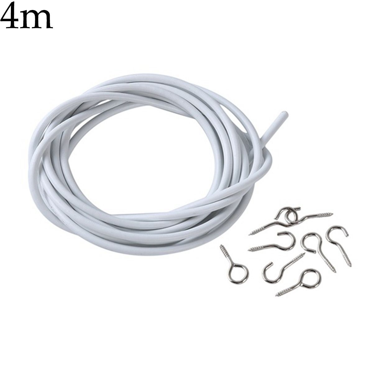 

3/4/5m Windows For Caravans Boats Expanding Cable Line Spring Cord Net Curtain Wire 4m