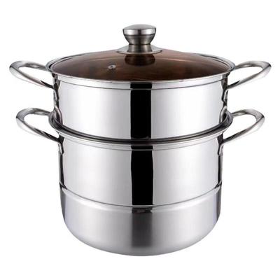 San Jia Long Thickened Stainless Steel Steamer & Soup Pot