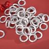 999 Sterling Silver Auspicious Clouds Peace Buckle Beads & Pendants - Chinese Style for DIY Jewelry