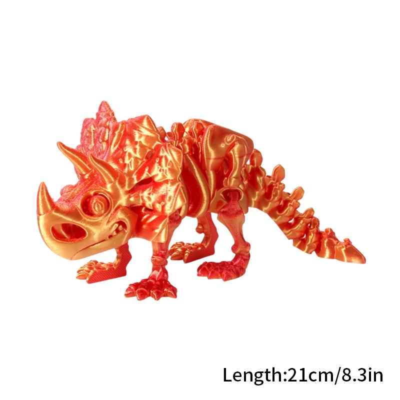 3D Printed Chinese Dragon Rotatable Dragons Kid Gifts Realistic Dragon Statue Landscaping Decoration Printed Figures Animals