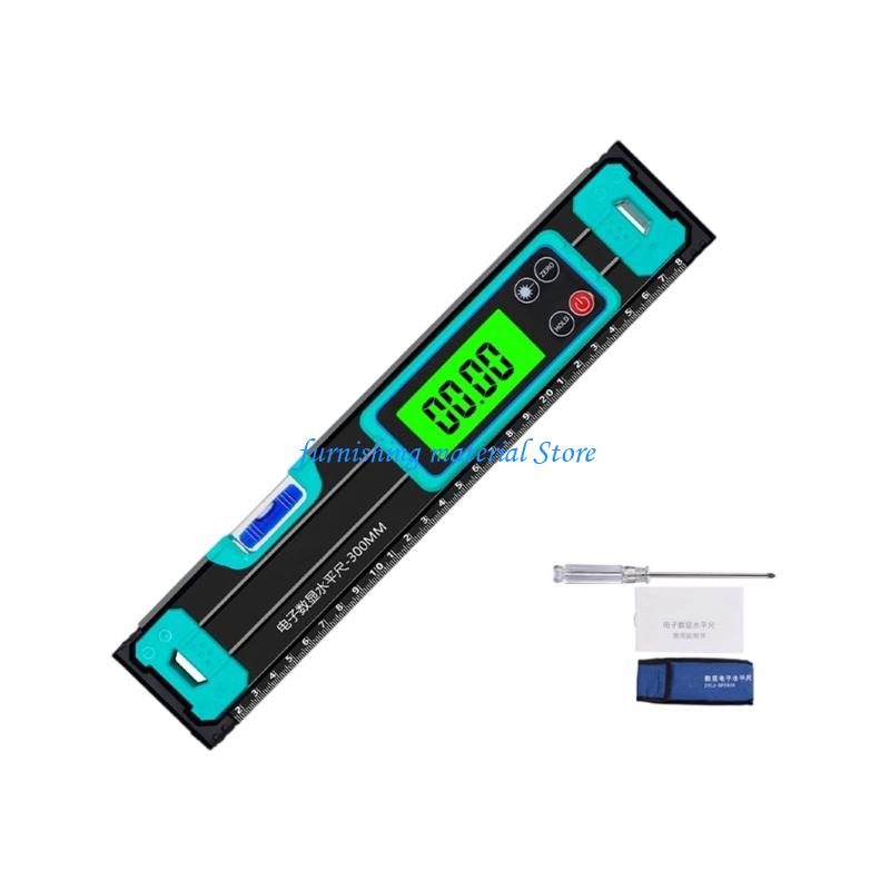 Y5GD Bubble Level Angles Finders Digital Level Ruler Protractor with Data Hold Function LCD Display Electronic Inclinometer