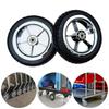Pneumatic Wheel Trolley Cart Wheel Black 20cm Universal Fit for Shopping Basket on Wheels Wagon and Storage Cart