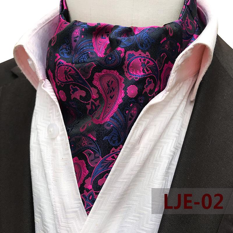 Men's Wide Tie Large Pattern Snood Scarf