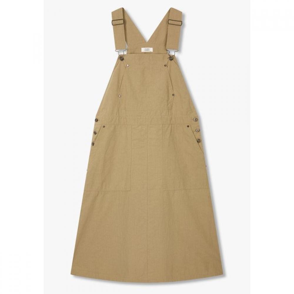 Studio Tomboy Cargo Overall Dress 9176241982 dark beige/OS