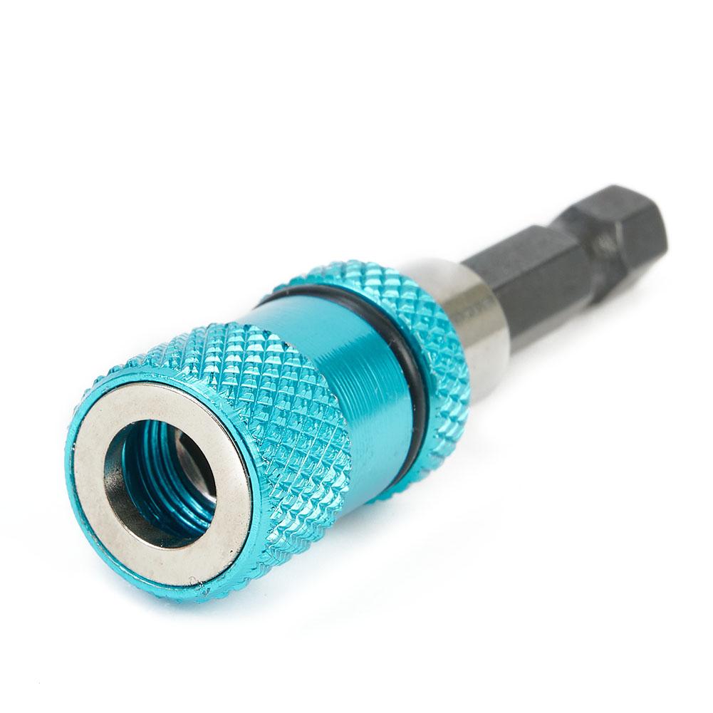 Blue Hex Shank Drill Screw Tool for 14 Inch Magnetic Drywall Screw Bit Holder with Chrome Vanadium Steel Material