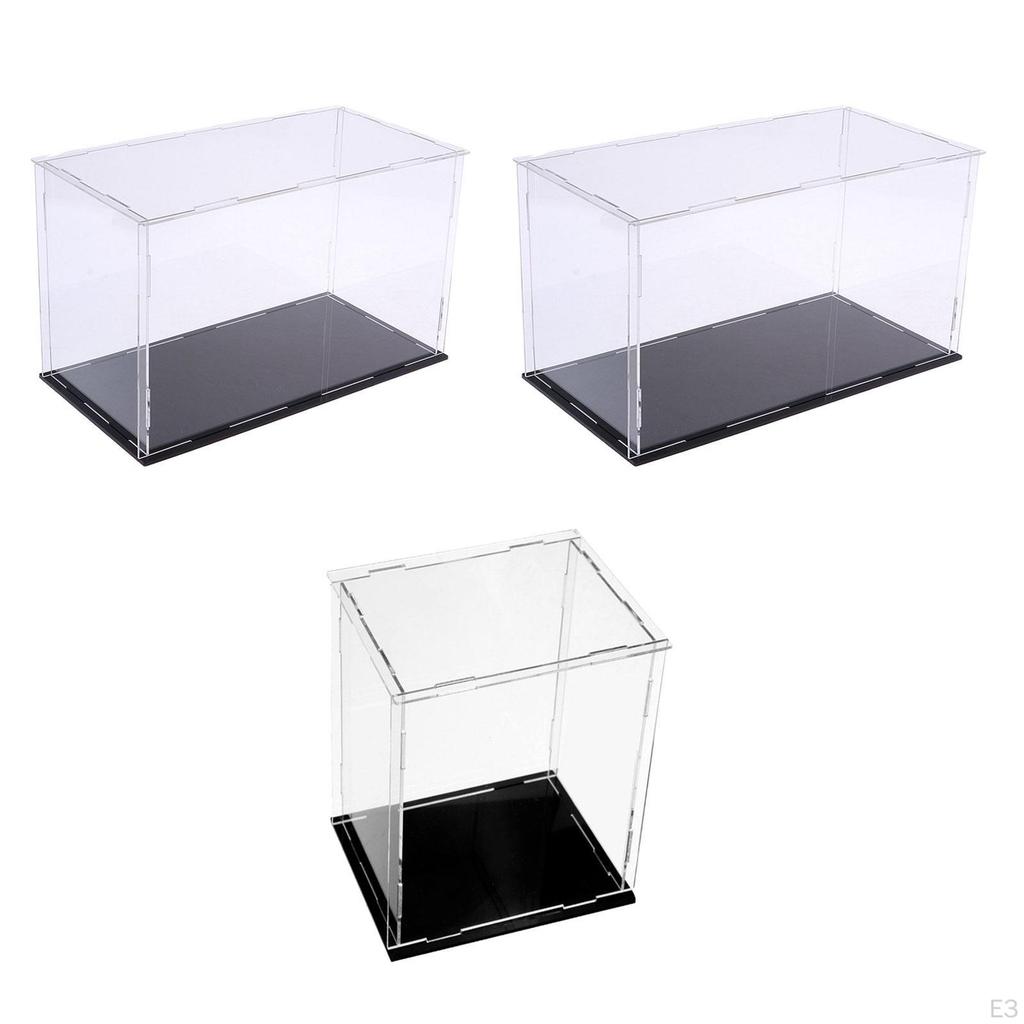 Acrylic Clear Display Case Collection Stand Organizer Transparent Assemble Storage Showcase