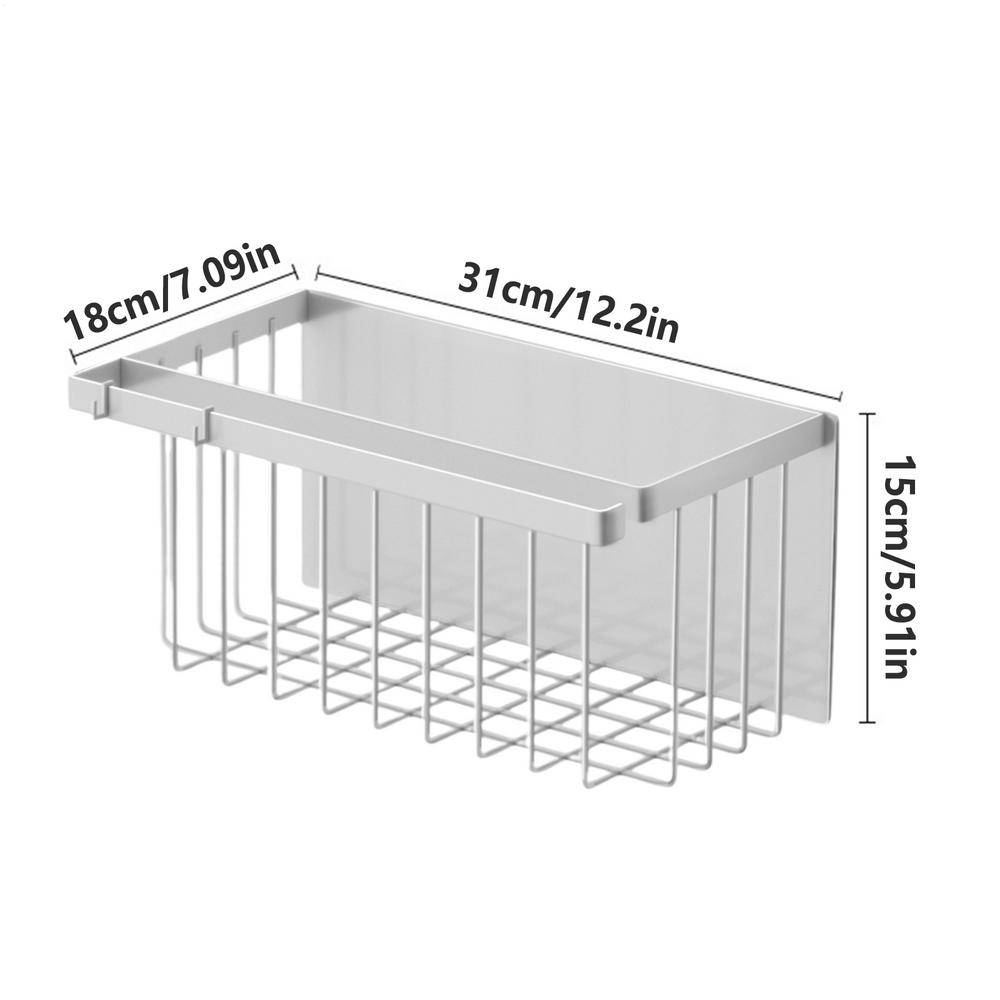 Magnetic Basket for Fridge Refrigerator Side Storage Organizer Laundry Room Dryer Ball Holder for Home Apartment Kitchen Laundry