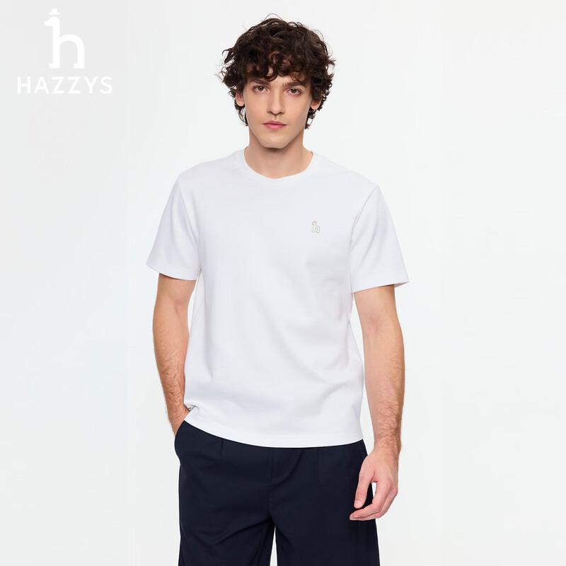 HAZZYS Men s 2026 Summer Casual Round Neck Short Sleeve T-Shirt 2XL