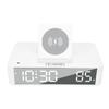 10W Digital Alarm Clock One Button Lifting LED Mirror Electronic Clock with 10W Wireless Charging for Bedroom